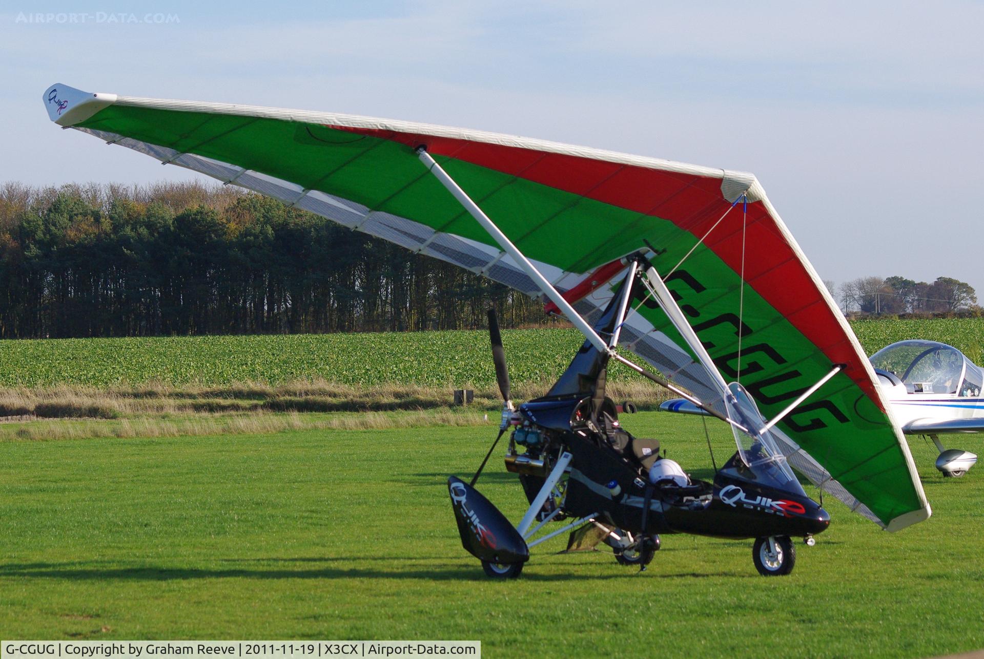G-CGUG, 2010 P&M Aviation QuikR C/N 8557, Parked at Northrepps.