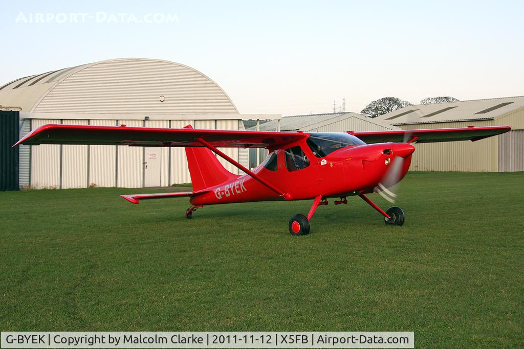 G-BYEK, 2000 Stoddard-Hamilton GlaStar GS-1 C/N PFA 295-13087, Stoddard-Hamilton GlaStar GS-1 at Fishburn Airfield, November 2011