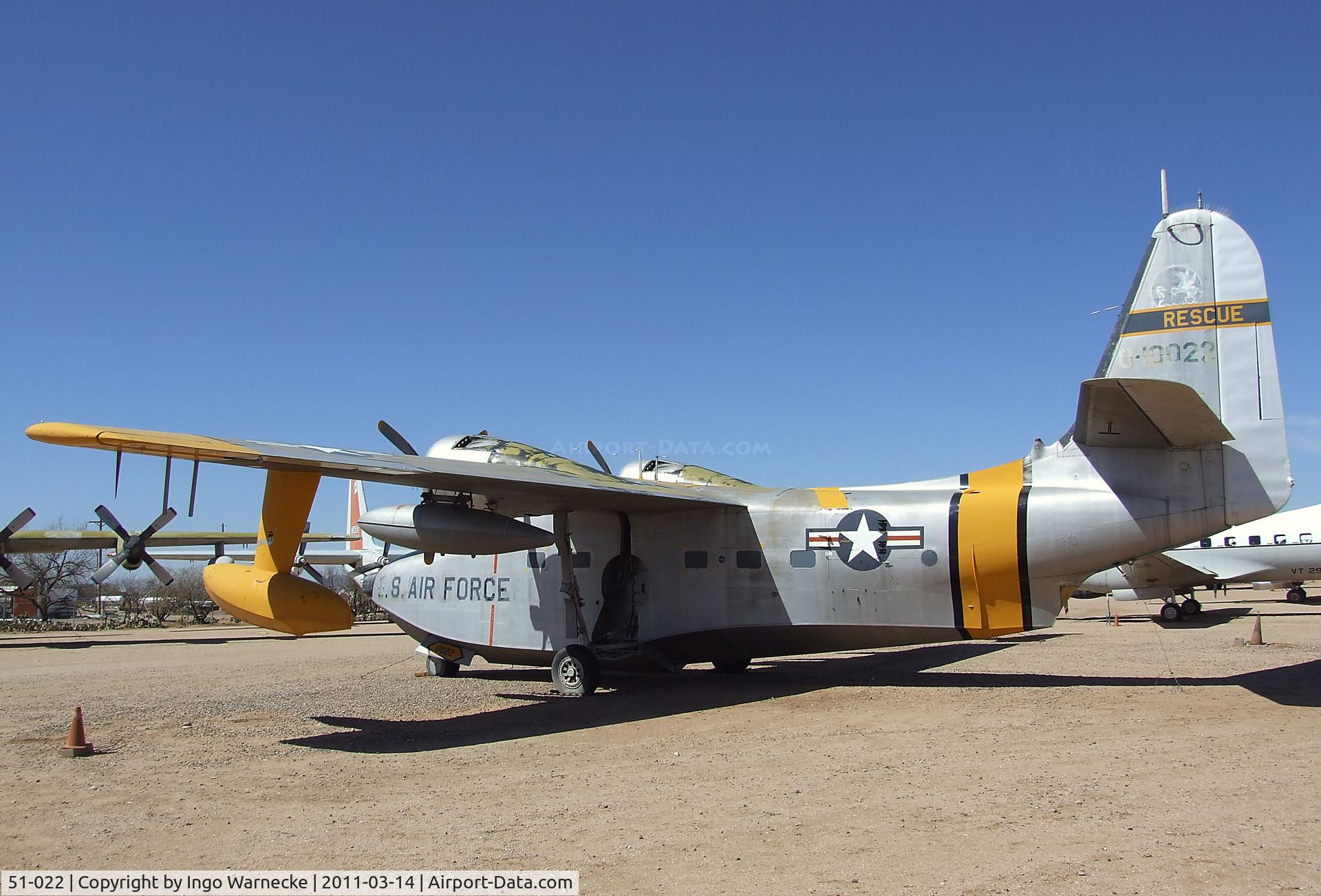 51-022, 1951 Grumman HU-16A Albatross C/N G-96, Grumman HU-16A Albatross at the Pima Air & Space Museum, Tucson AZ
