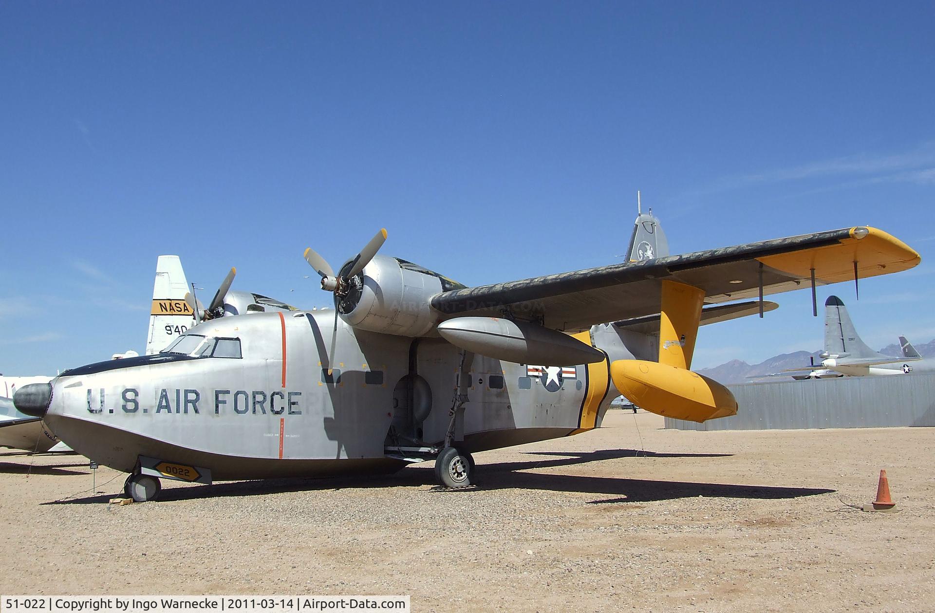 51-022, 1951 Grumman HU-16A Albatross C/N G-96, Grumman HU-16A Albatross at the Pima Air & Space Museum, Tucson AZ