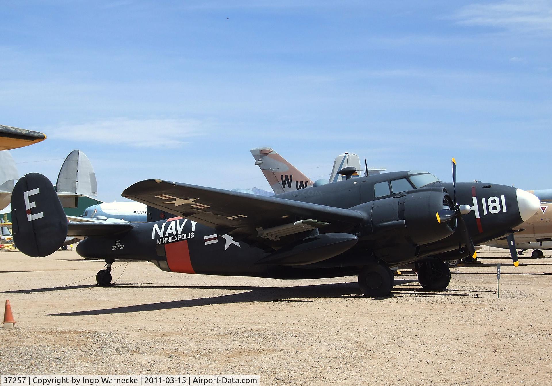 N7255C, 1945 Lockheed PV-2 Harpoon C/N 15-1223, Lockheed PV-2 Harpoon at the Pima Air & Space Museum, Tucson AZ