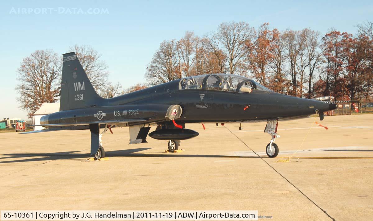 65-10361, 1965 Northrop T-38A-60-NO Talon C/N N.5780, early morning in MD