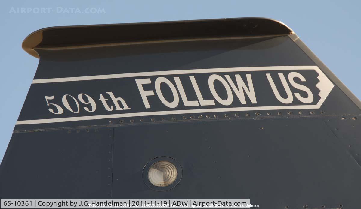 65-10361, 1965 Northrop T-38A-60-NO Talon C/N N.5780, tail band