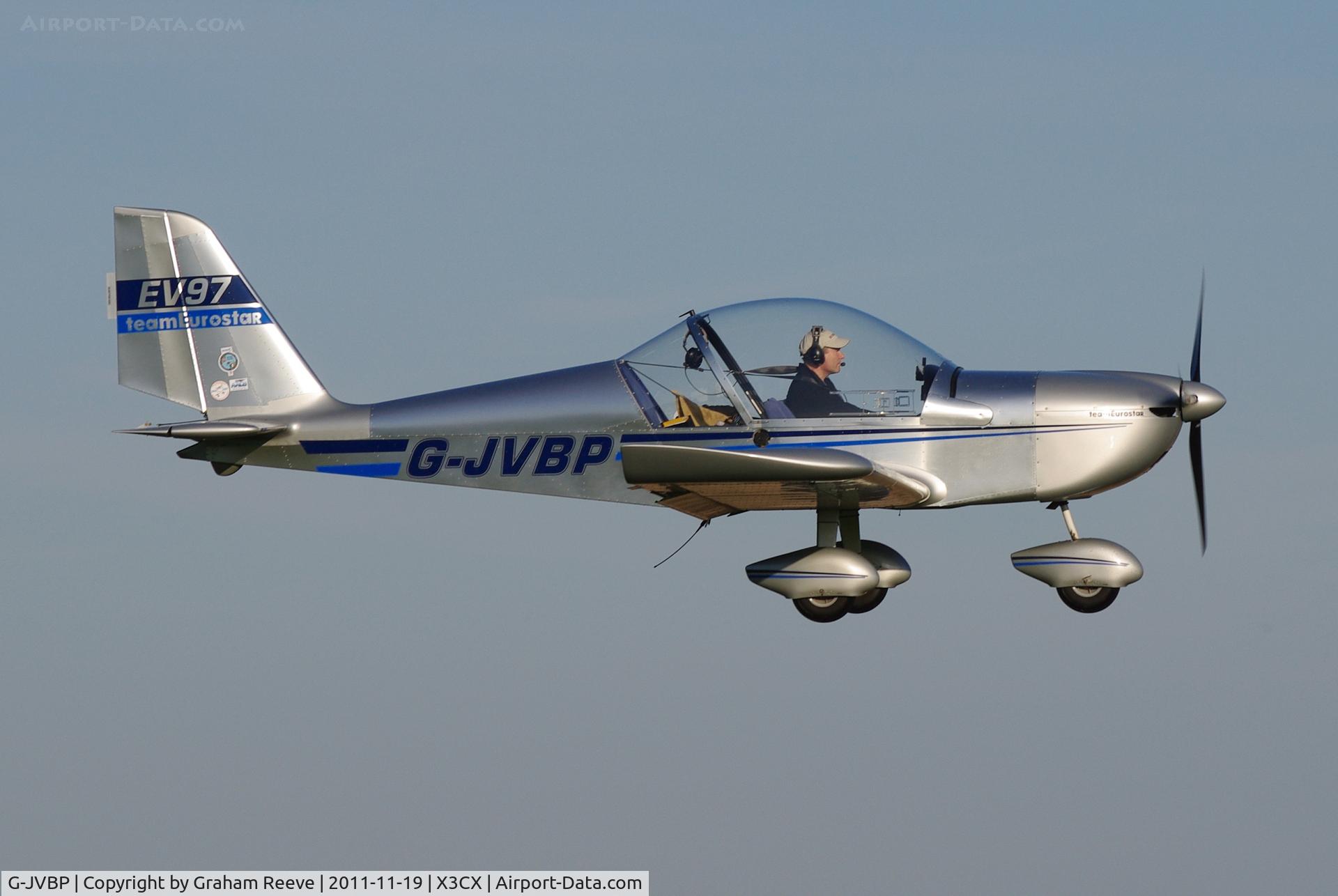 G-JVBP, 2006 Aerotechnik EV-97 TeamEurostar UK C/N 2730, Departing from Northrepps.