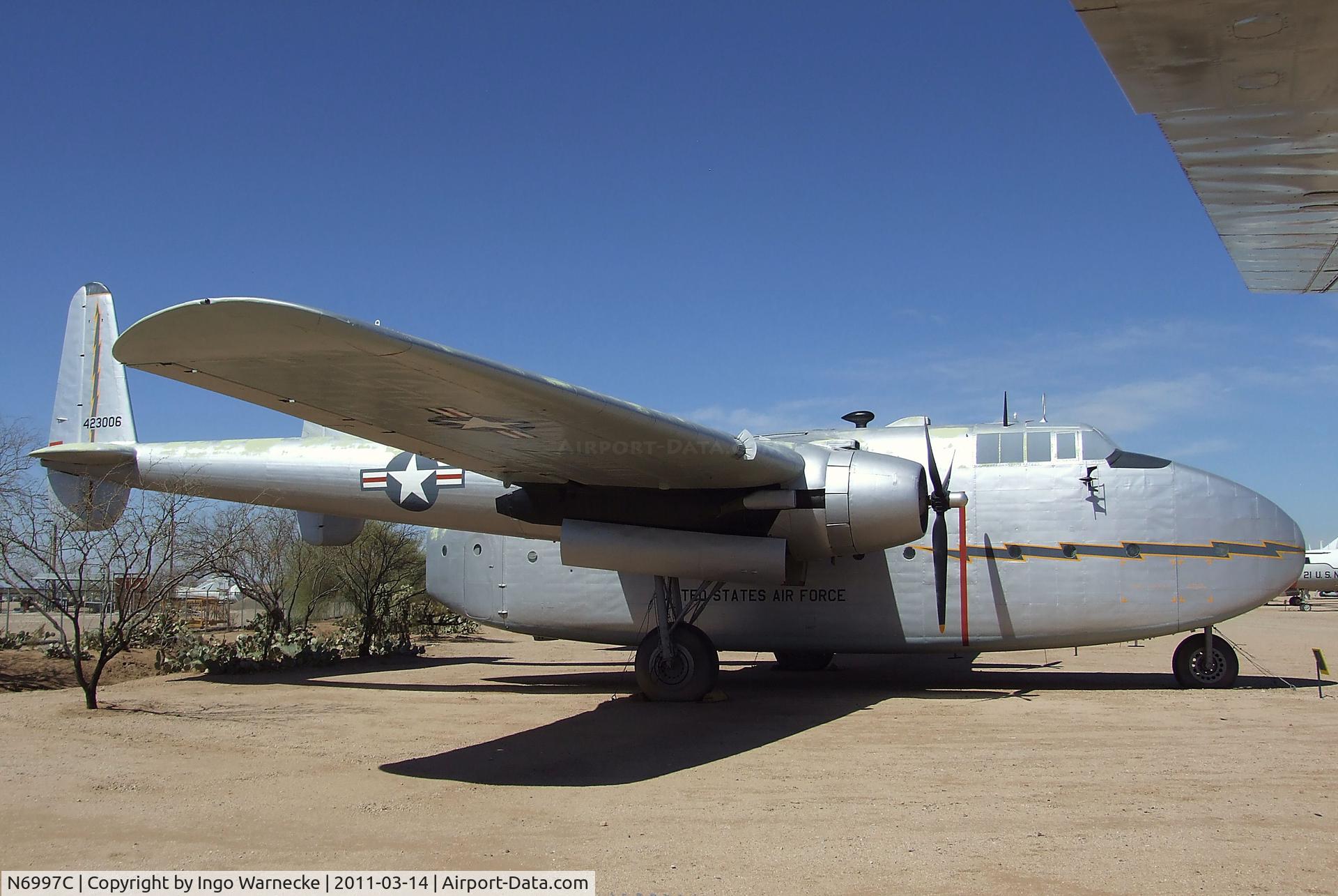 N6997C, 1944 Fairchild C-82A-15-FA Packet C/N 10050, Fairchild C-82 Packet at the Pima Air & Space Museum, Tucson AZ