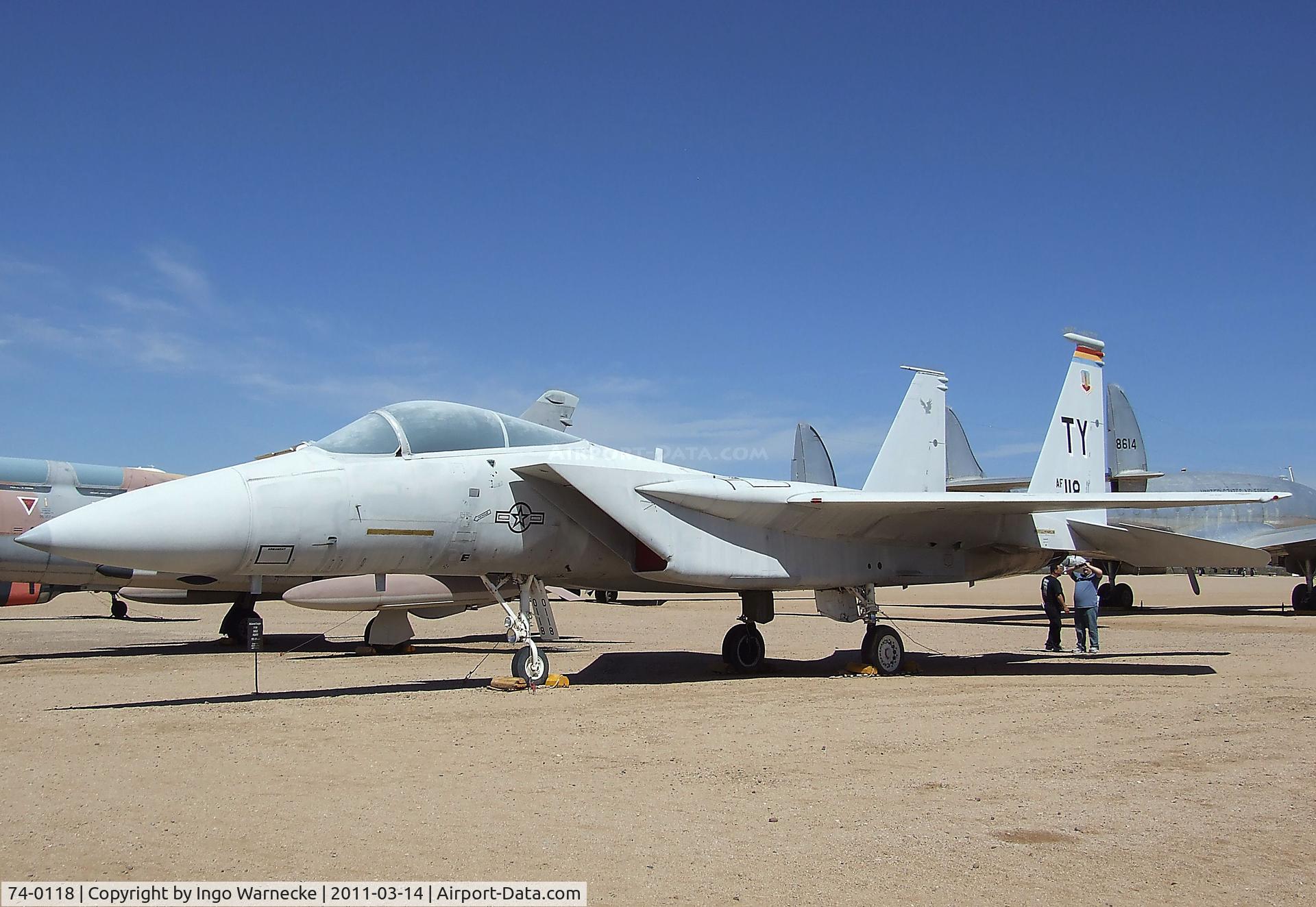 74-0118, 1974 McDonnell Douglas F-15A Eagle C/N 0094/A070, McDonnell Douglas F15A Eagle at the Pima Air & Space Museum, Tucson AZ