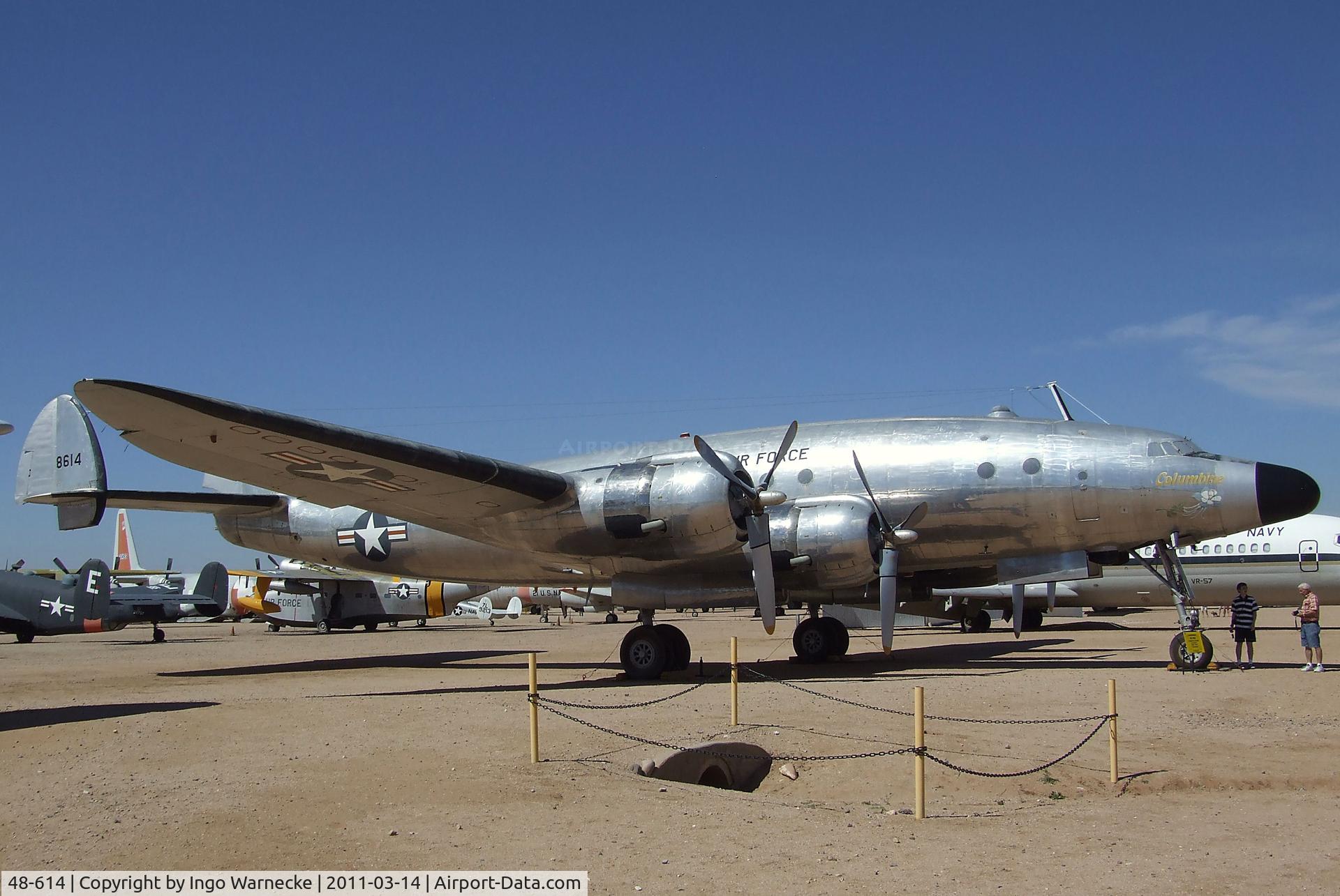 48-614, 1949 Lockheed VC-121B Constellation C/N 749-2606, Lockheed C-121A Constellation at the Pima Air & Space Museum, Tucson AZ