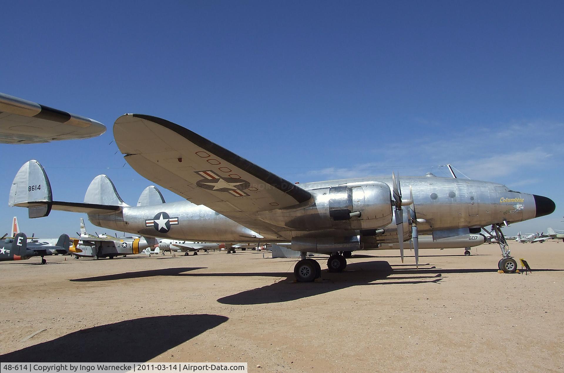 48-614, 1949 Lockheed VC-121B Constellation C/N 749-2606, Lockheed C-121A Constellation at the Pima Air & Space Museum, Tucson AZ