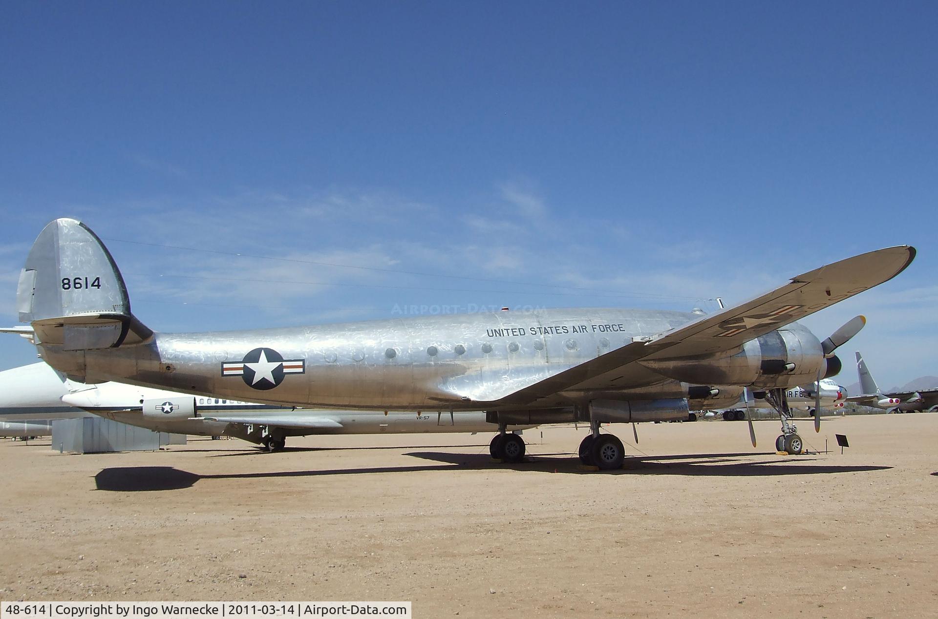 48-614, 1949 Lockheed VC-121B Constellation C/N 749-2606, Lockheed C-121A Constellation at the Pima Air & Space Museum, Tucson AZ
