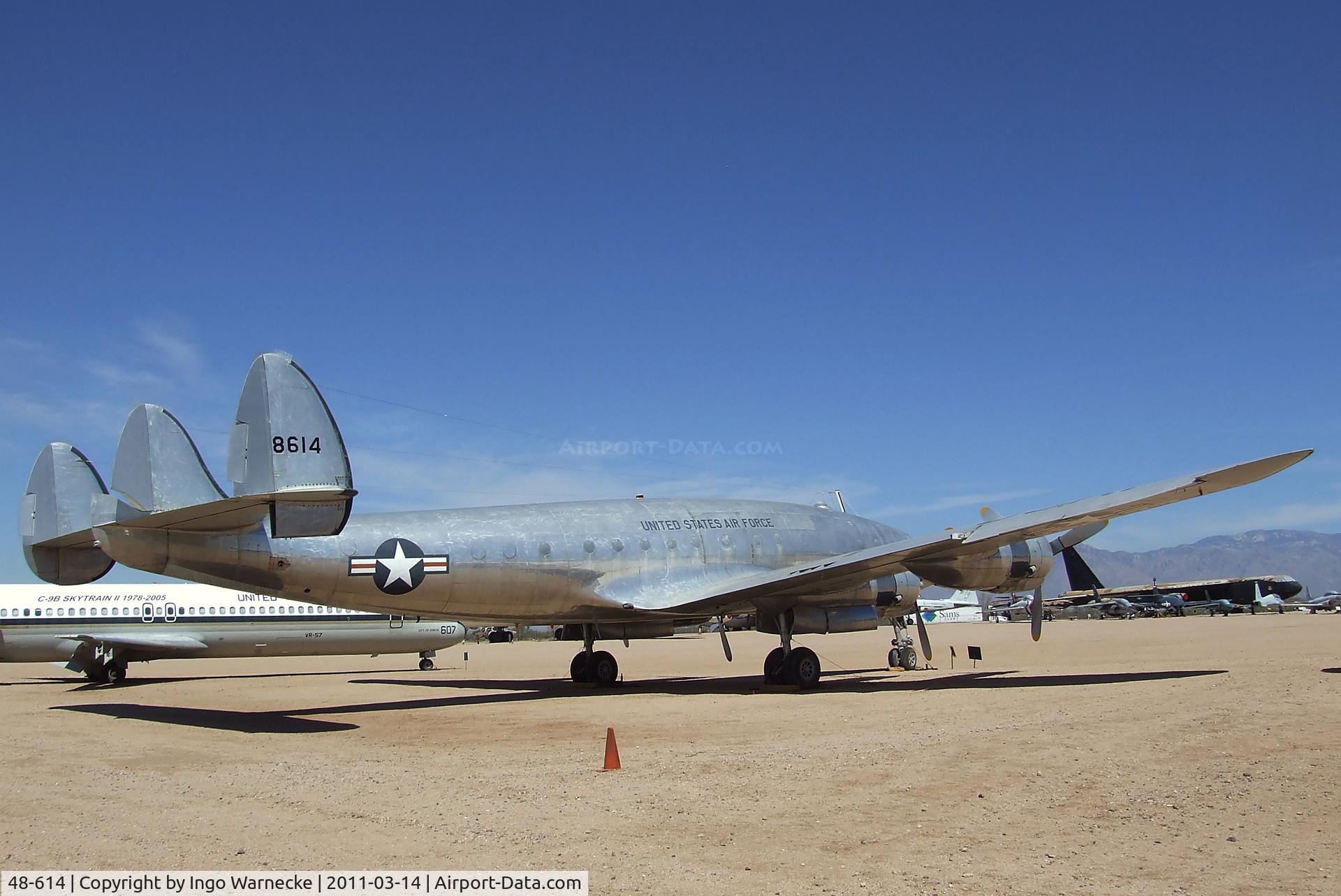 48-614, 1949 Lockheed VC-121B Constellation C/N 749-2606, Lockheed C-121A Constellation at the Pima Air & Space Museum, Tucson AZ