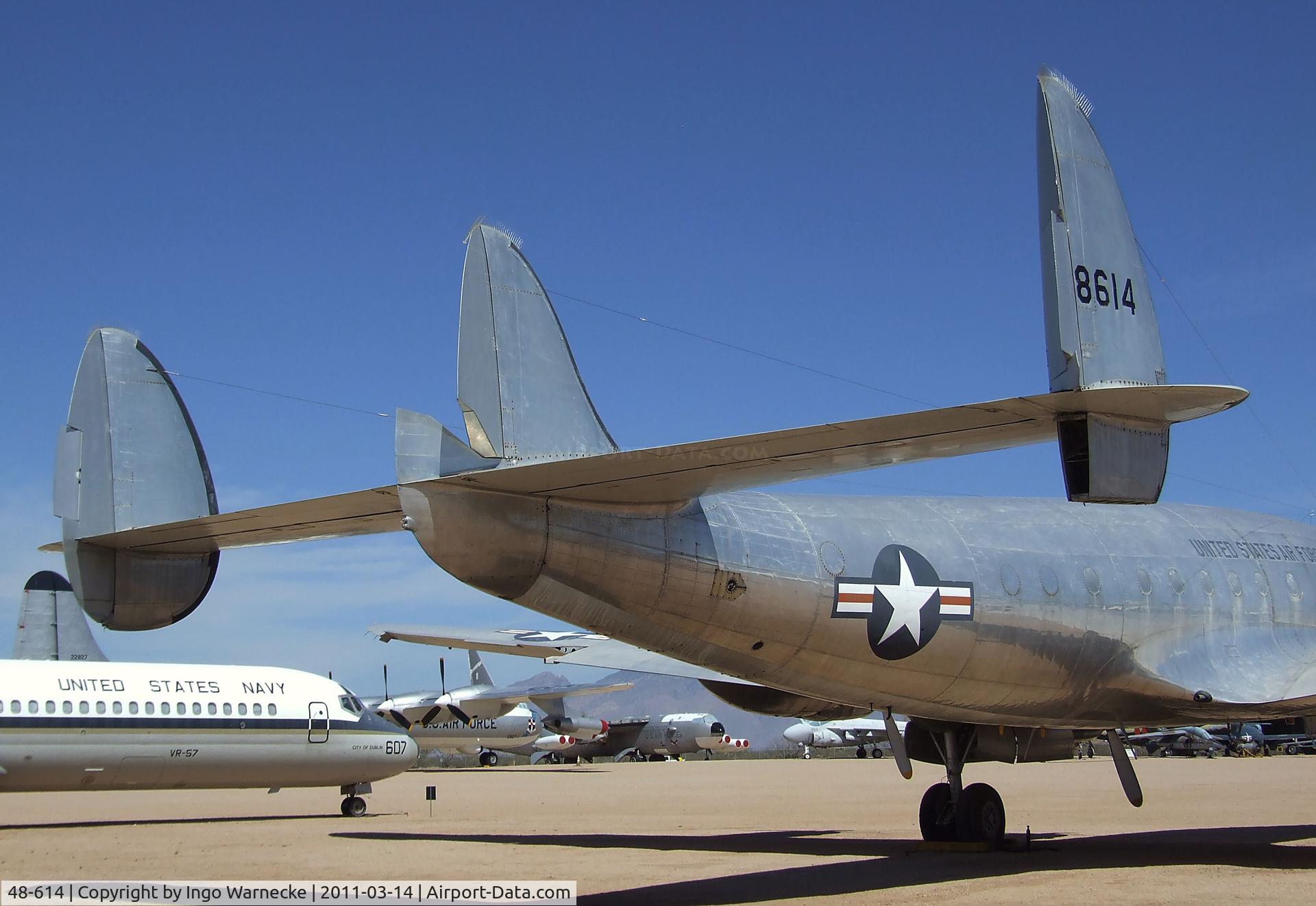 48-614, 1949 Lockheed VC-121B Constellation C/N 749-2606, Lockheed C-121A Constellation at the Pima Air & Space Museum, Tucson AZ