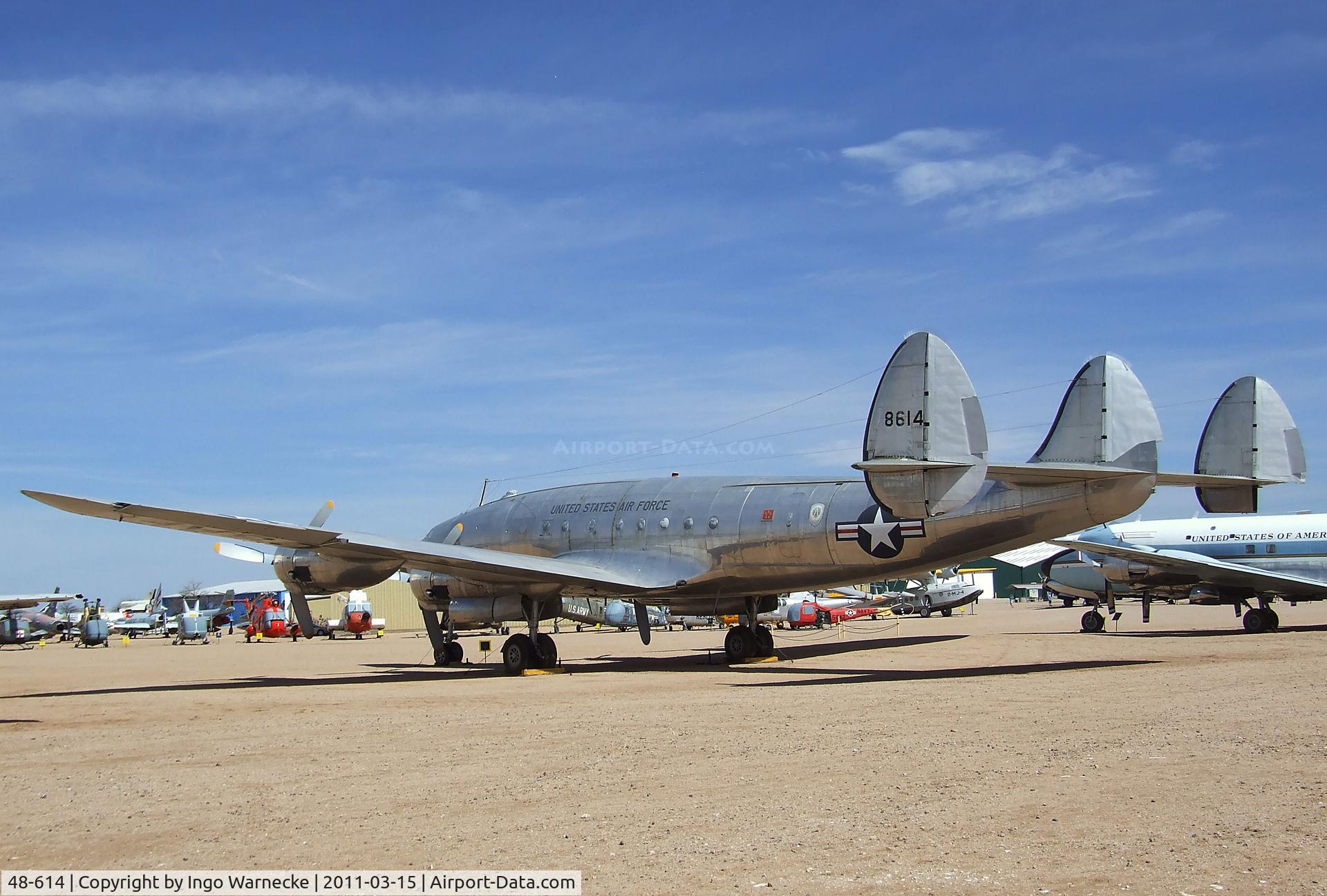 48-614, 1949 Lockheed VC-121B Constellation C/N 749-2606, Lockheed C-121A Constellation at the Pima Air & Space Museum, Tucson AZ