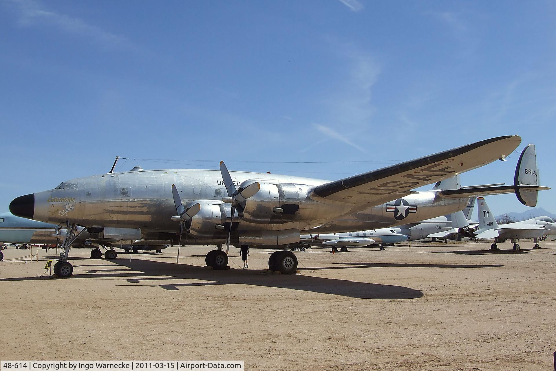 48-614, 1949 Lockheed VC-121B Constellation C/N 749-2606, Lockheed C-121A Constellation at the Pima Air & Space Museum, Tucson AZ