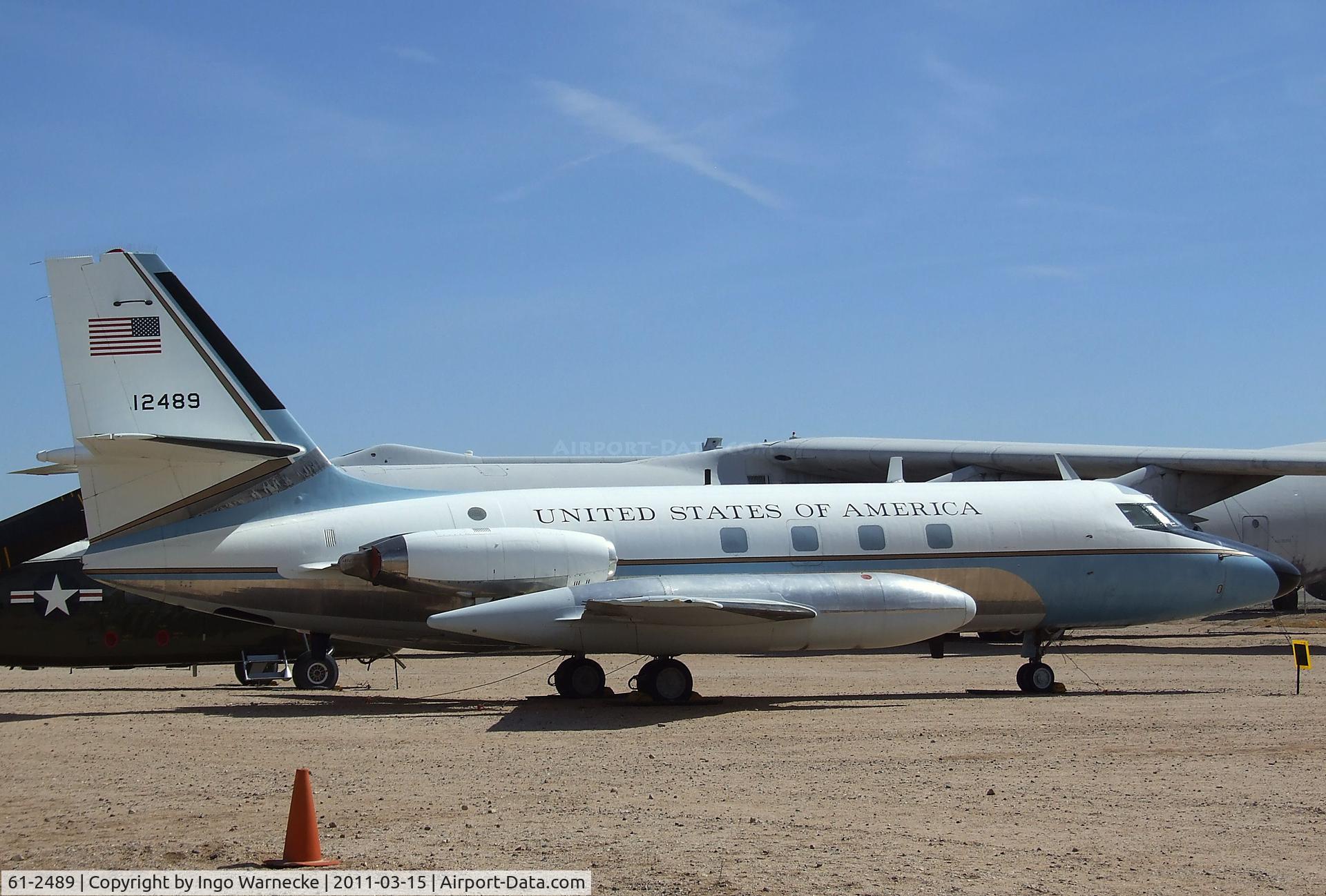 61-2489, 1961 Lockheed VC-140B-LM Jetstar C/N 1329-5022, Lockheed VC-140B JetStar at the Pima Air & Space Museum, Tucson AZ