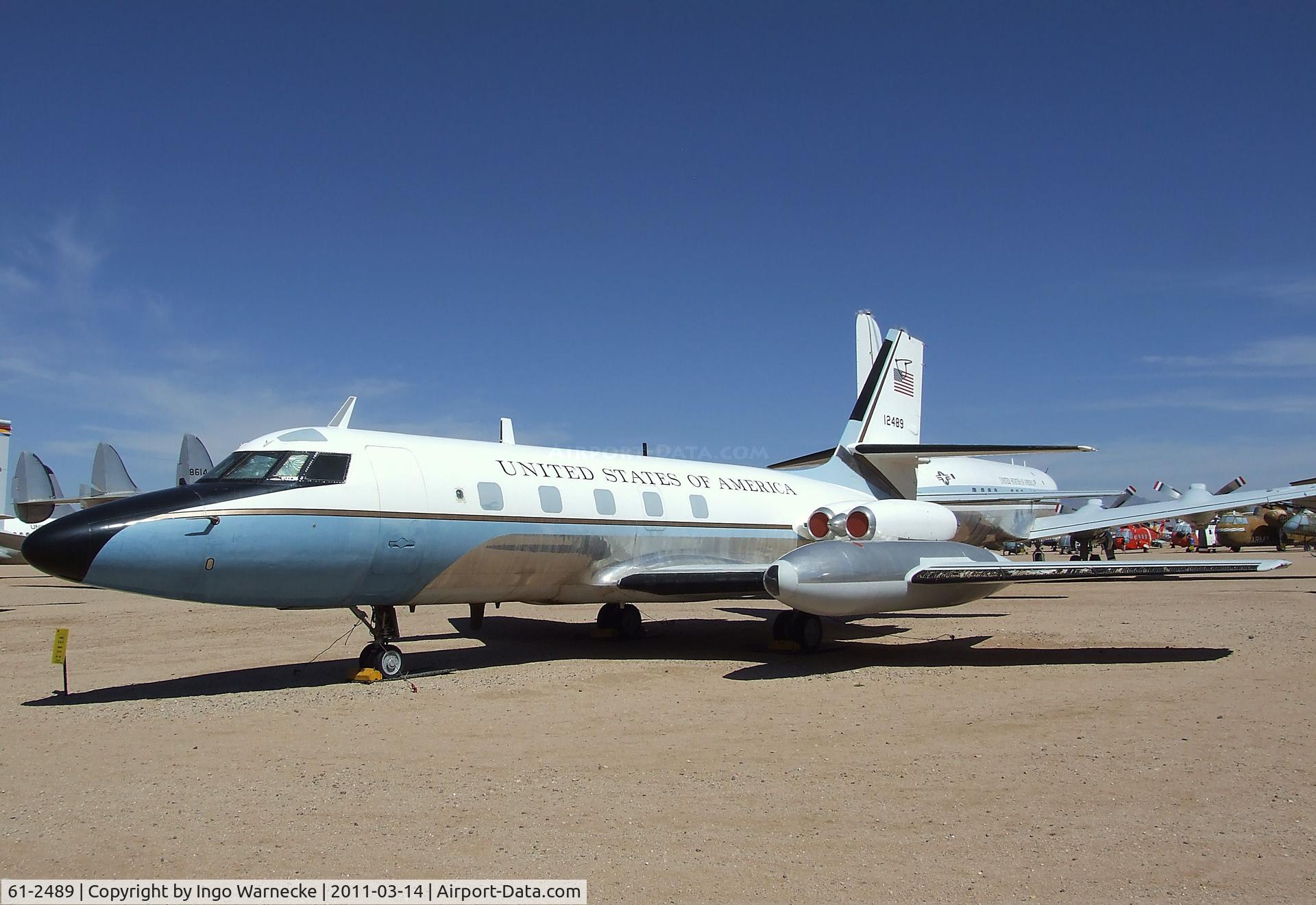 61-2489, 1961 Lockheed VC-140B-LM Jetstar C/N 1329-5022, Lockheed VC-140B JetStar at the Pima Air & Space Museum, Tucson AZ