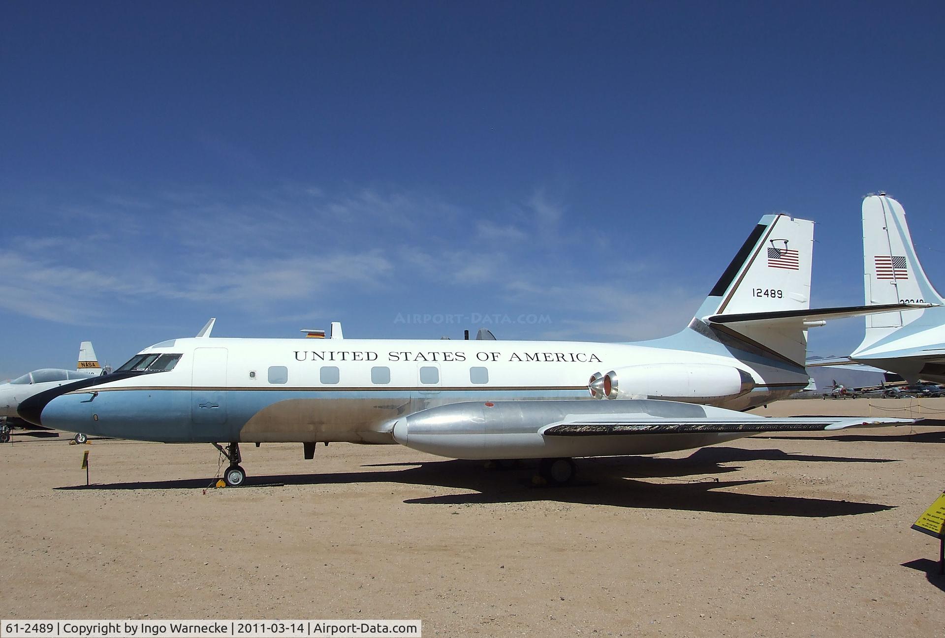 61-2489, 1961 Lockheed VC-140B-LM Jetstar C/N 1329-5022, Lockheed VC-140B JetStar at the Pima Air & Space Museum, Tucson AZ