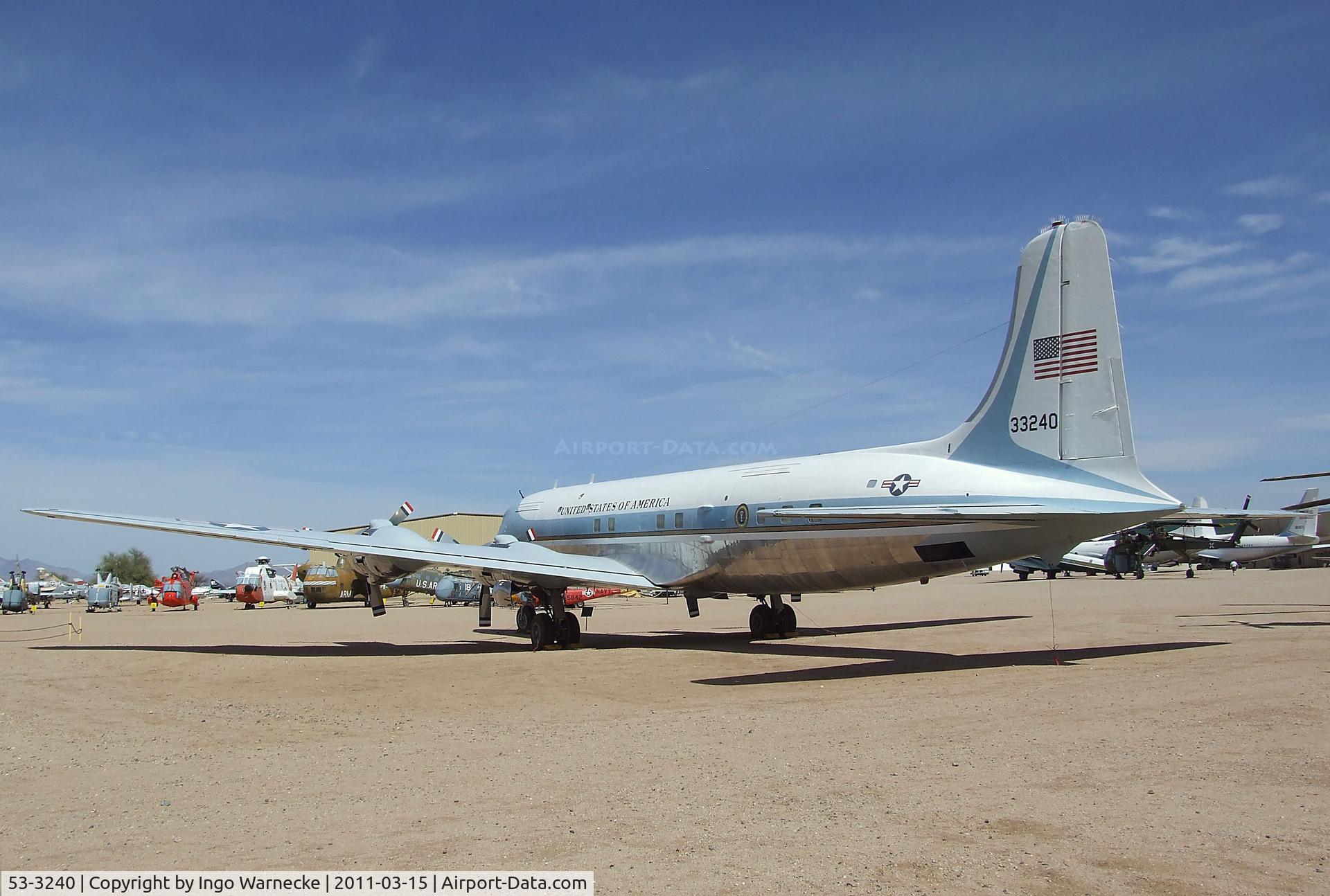 53-3240, 1954 Douglas VC-118A Liftmaster C/N 44611, Douglas VC-118A Liftmaster at the Pima Air & Space Museum, Tucson AZ