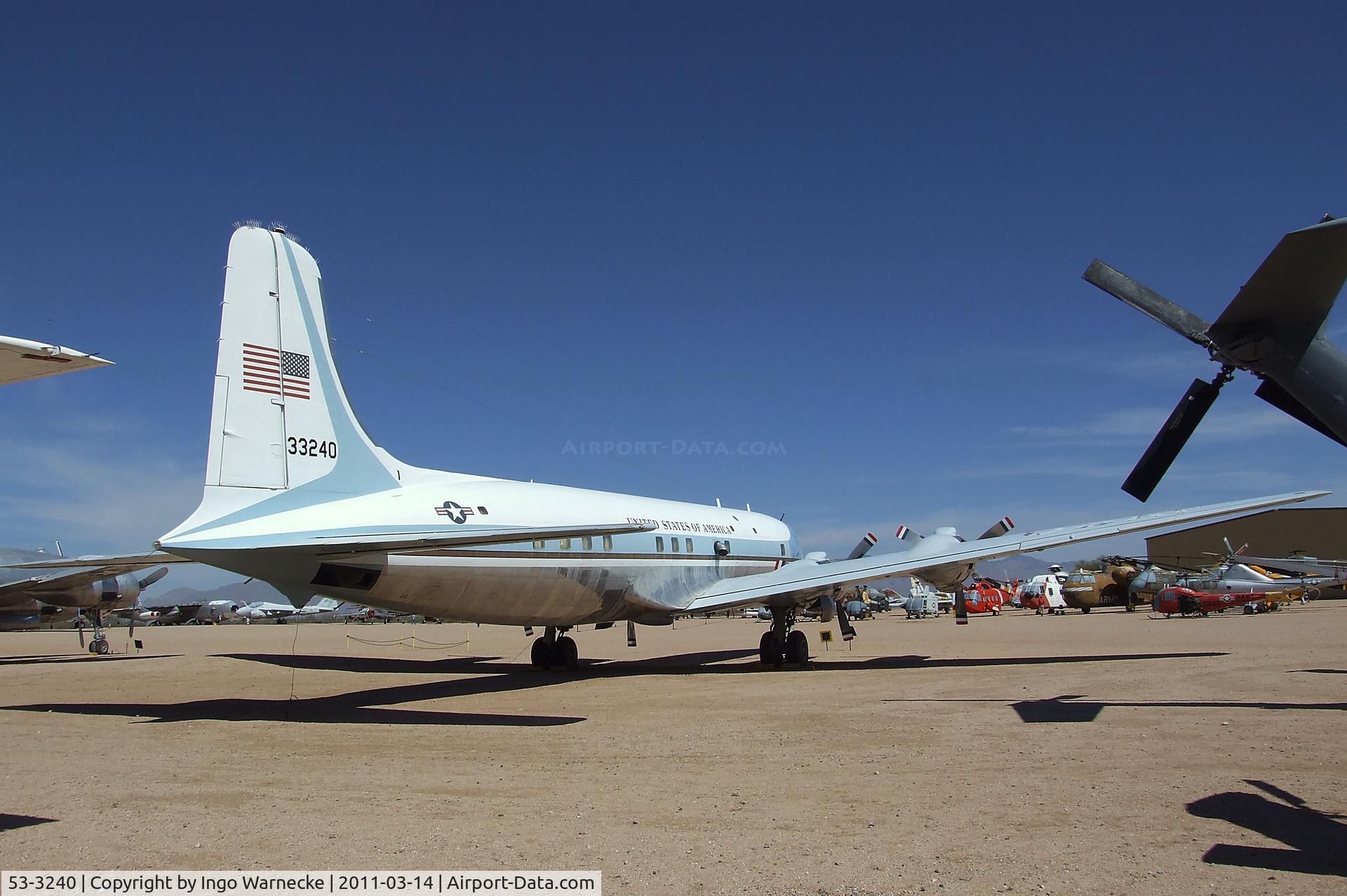 53-3240, 1954 Douglas VC-118A Liftmaster C/N 44611, Douglas VC-118A Liftmaster at the Pima Air & Space Museum, Tucson AZ