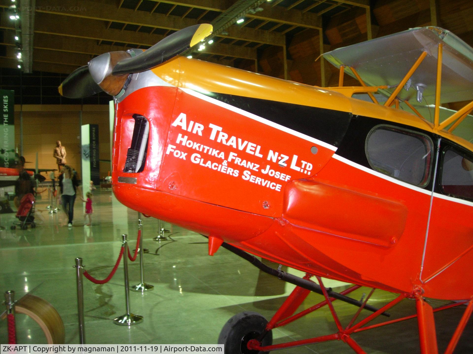 ZK-APT, 1947 De Havilland DH.83 Fox Moth C/N FM48, Close up of nose.
