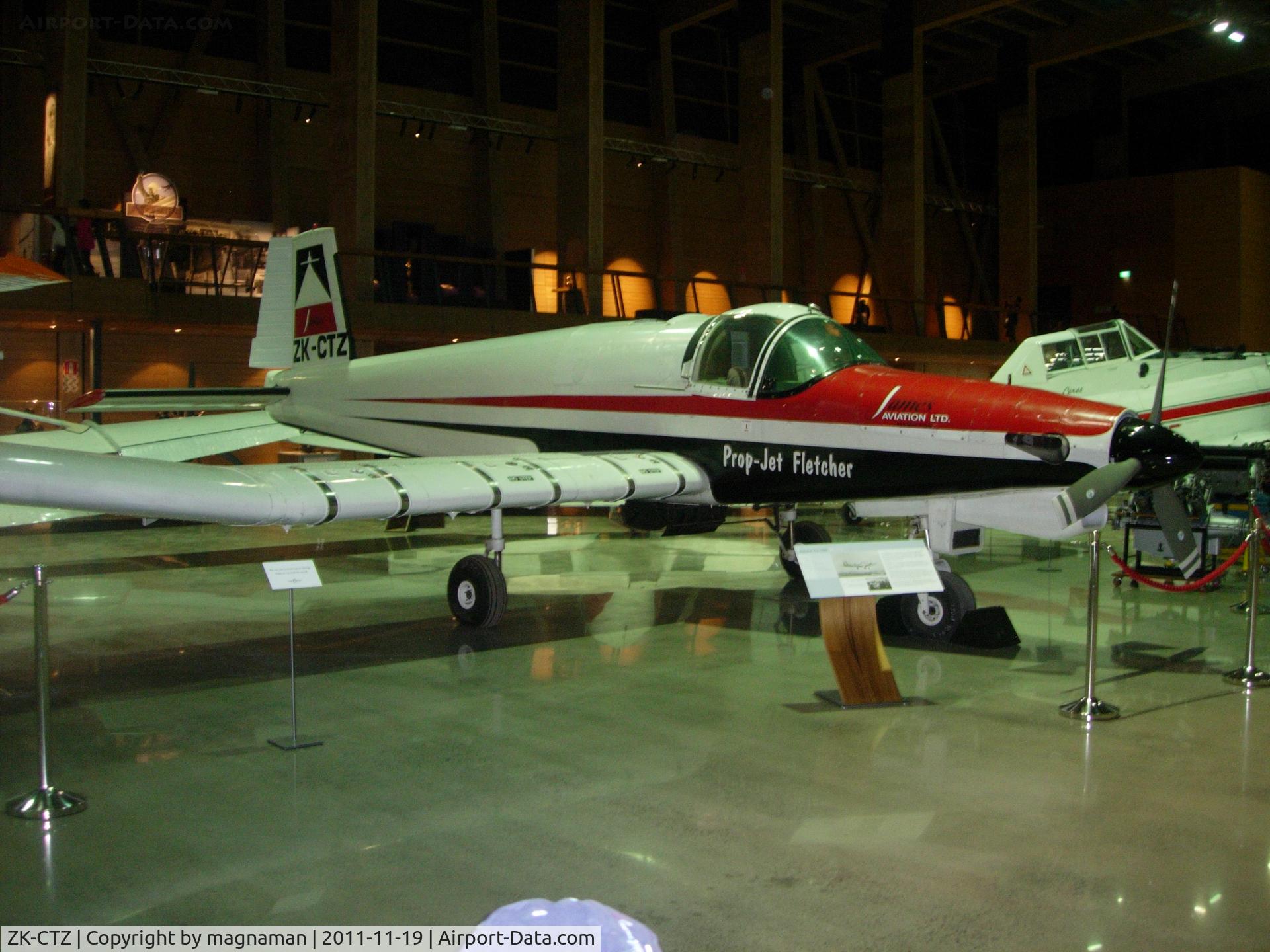 ZK-CTZ, Fletcher FU24 C/N Not found ZK-CTZ, Ex crop sprayer at MOTAT