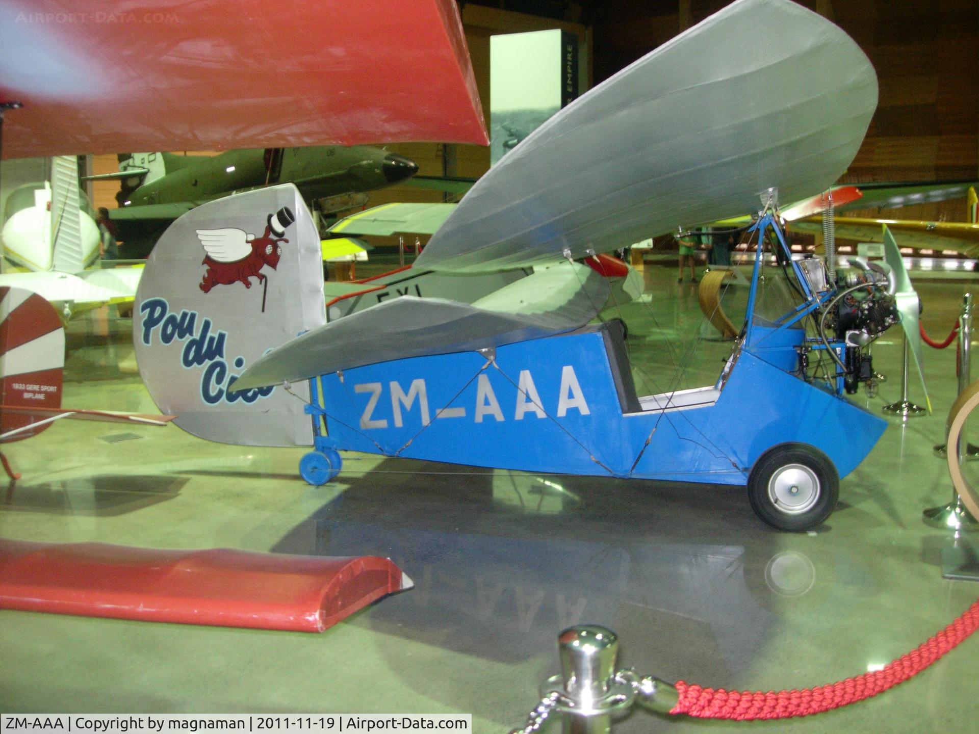 ZM-AAA, 1936 Mignet HM.14 Pou-du-Ciel C/N AC.1, Apparently 