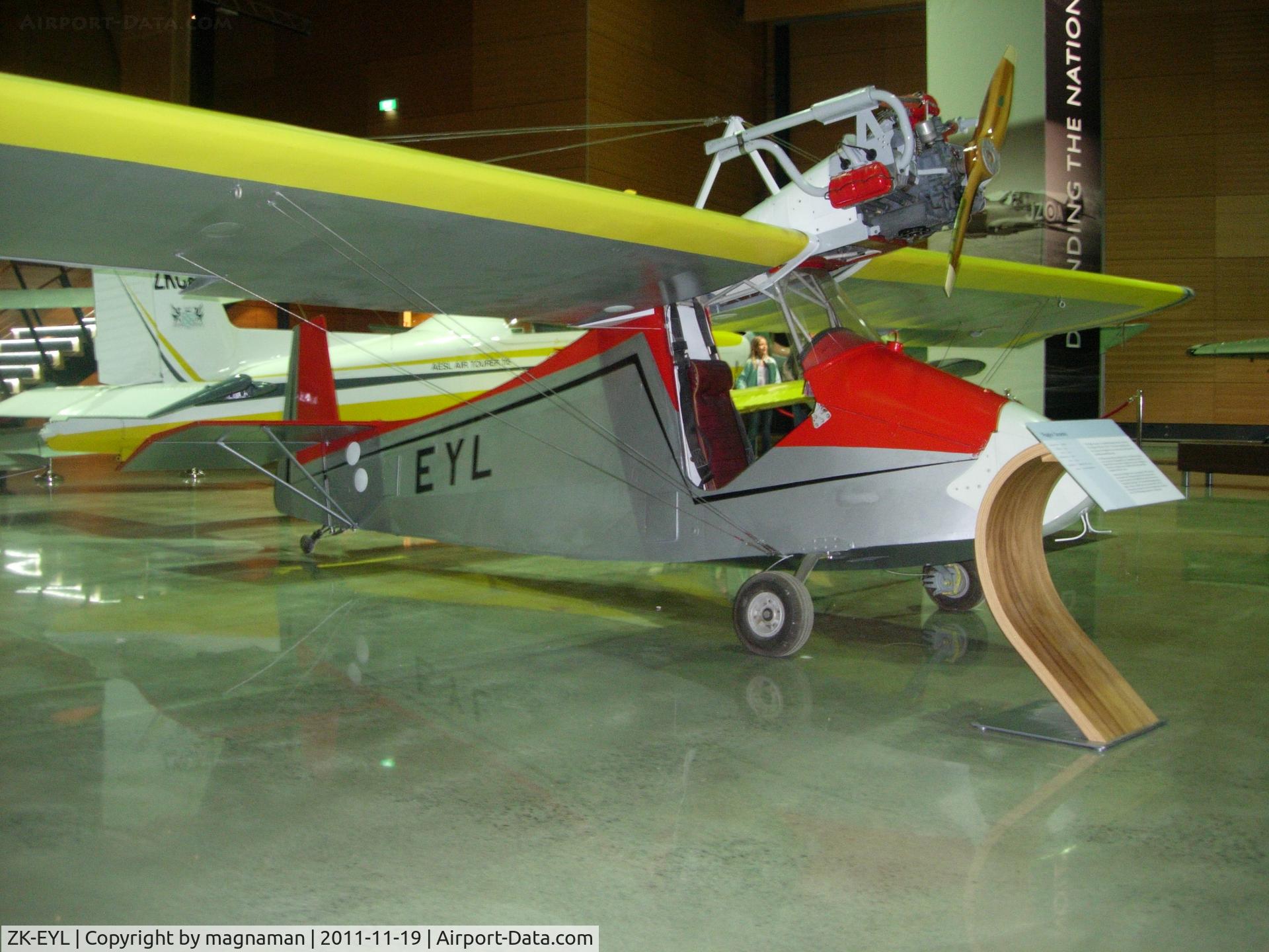 ZK-EYL, 1965 Flaglor Sky Scooter C/N AACA/367/1, In new MOTAT hall.