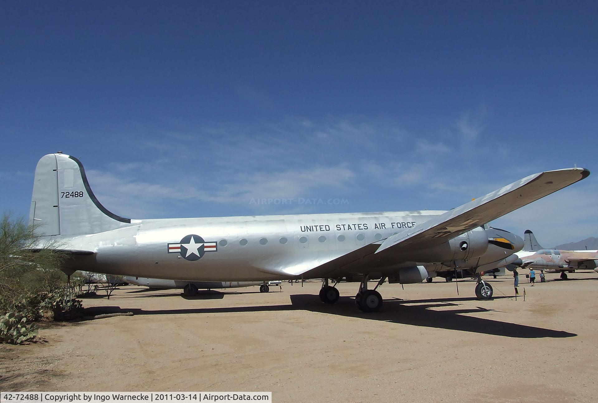 42-72488, Douglas C-54D Skymaster C/N 10593/324, Douglas C-54D Skymaster at the Pima Air & Space Museum, Tucson AZ