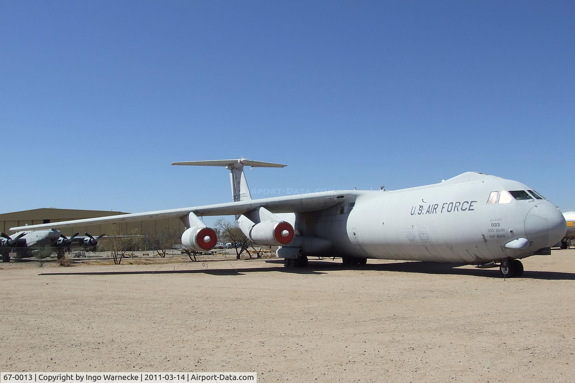 67-0013, Lockheed C-141B Starlifter C/N 300-6264, Lockheed C-141B Starlifter at the Pima Air & Space Museum, Tucson AZ