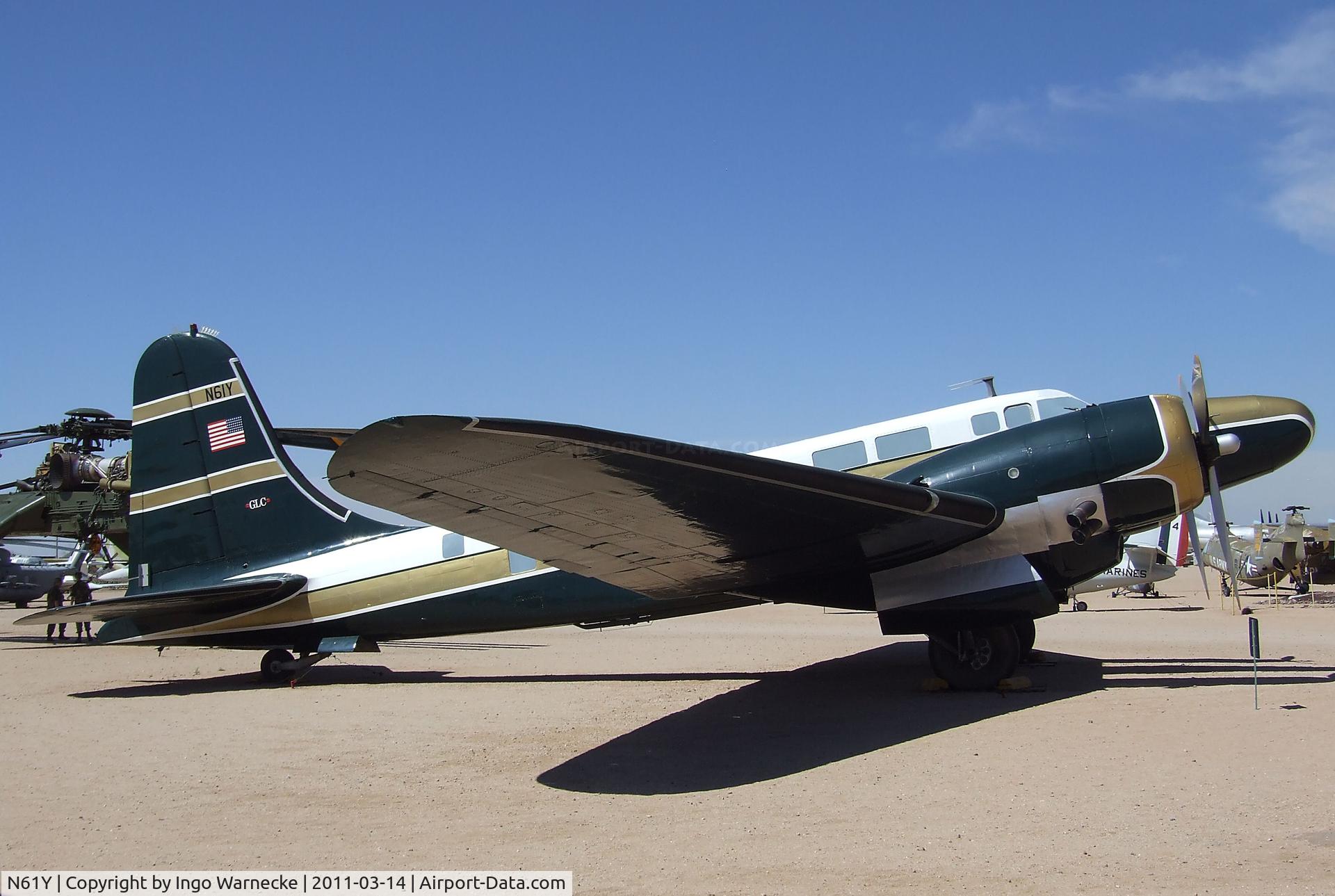 N61Y, 1939 Douglas B-23 Dragon Dragon C/N 2737, Douglas B-23 Dragon (converted to executive transport) at the Pima Air & Space Museum, Tucson AZ