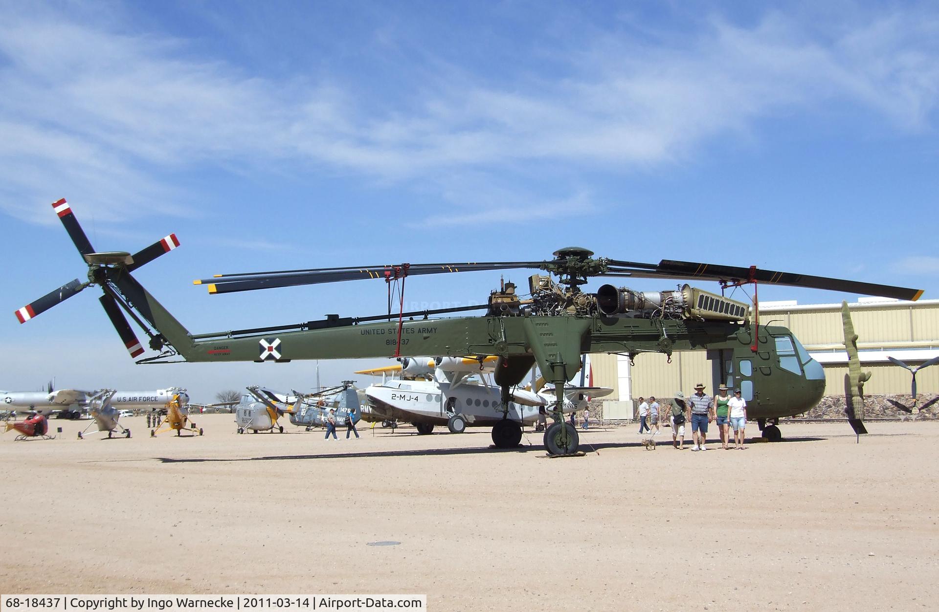 68-18437, 1968 Sikorsky CH-54A Tarhe C/N 64.039, Sikorsky CH-54A Tarhe at the Pima Air & Space Museum, Tucson AZ