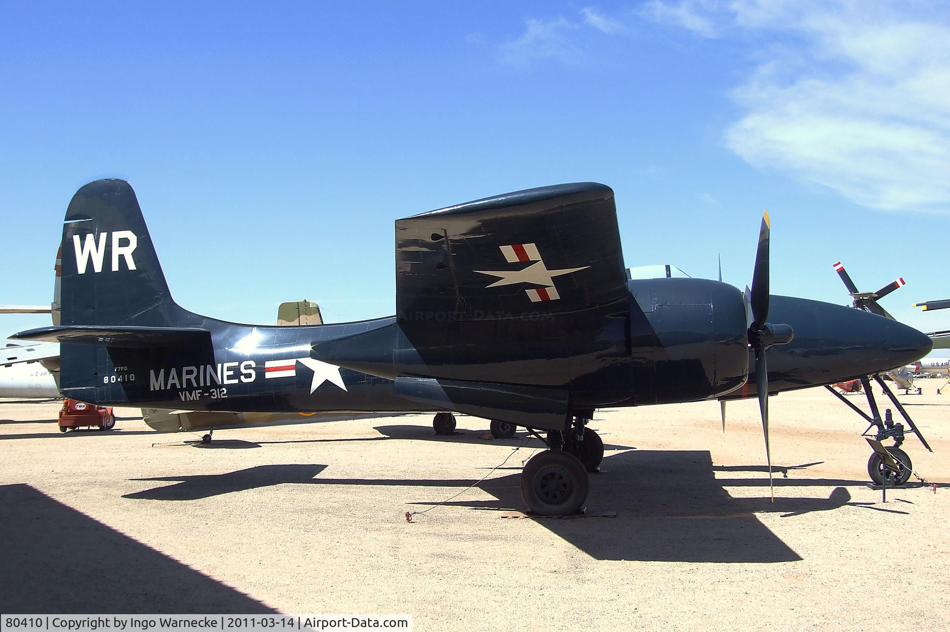 80410, Grumman F7F-3 Tigercat C/N C.152, Grumman F7F-3 Tigercat at the Pima Air & Space Museum, Tucson AZ
