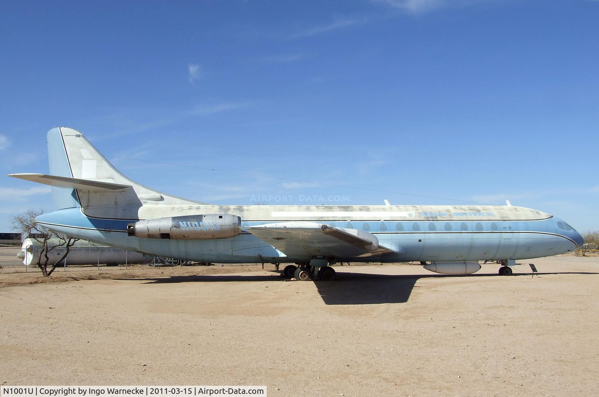 N1001U, 1961 Sud Aviation SE-210 Caravelle VI-R C/N 86, Sud Aviation SE.210 Caravelle VIR at the Pima Air & Space Museum, Tucson AZ