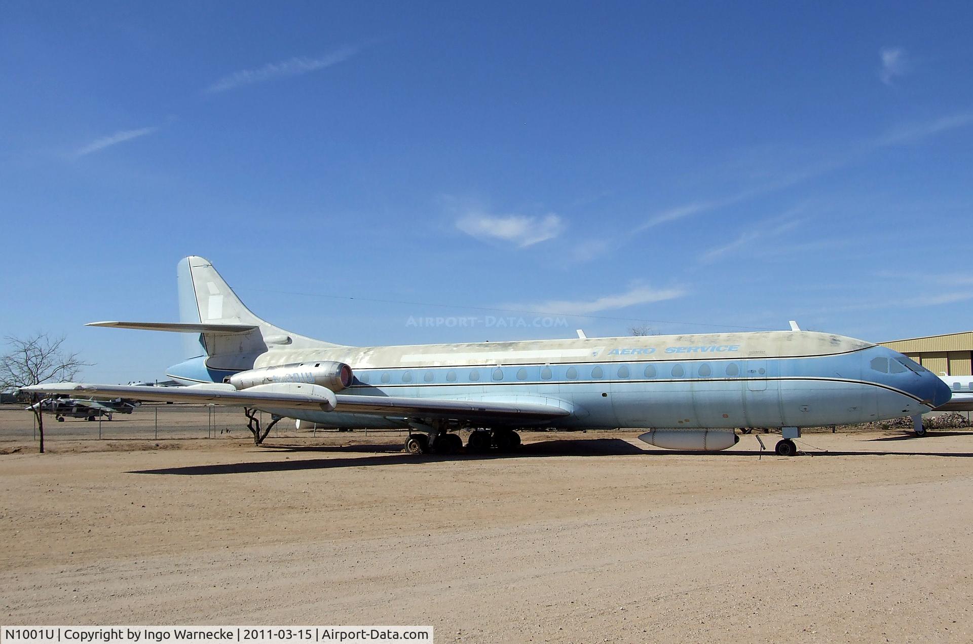 N1001U, 1961 Sud Aviation SE-210 Caravelle VI-R C/N 86, Sud Aviation SE.210 Caravelle VIR at the Pima Air & Space Museum, Tucson AZ