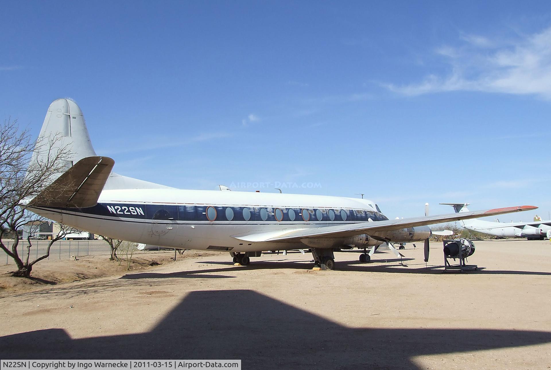 N22SN, 1954 Vickers Viscount 724 C/N 40, Vickers Viscount 744 at the Pima Air & Space Museum, Tucson AZ