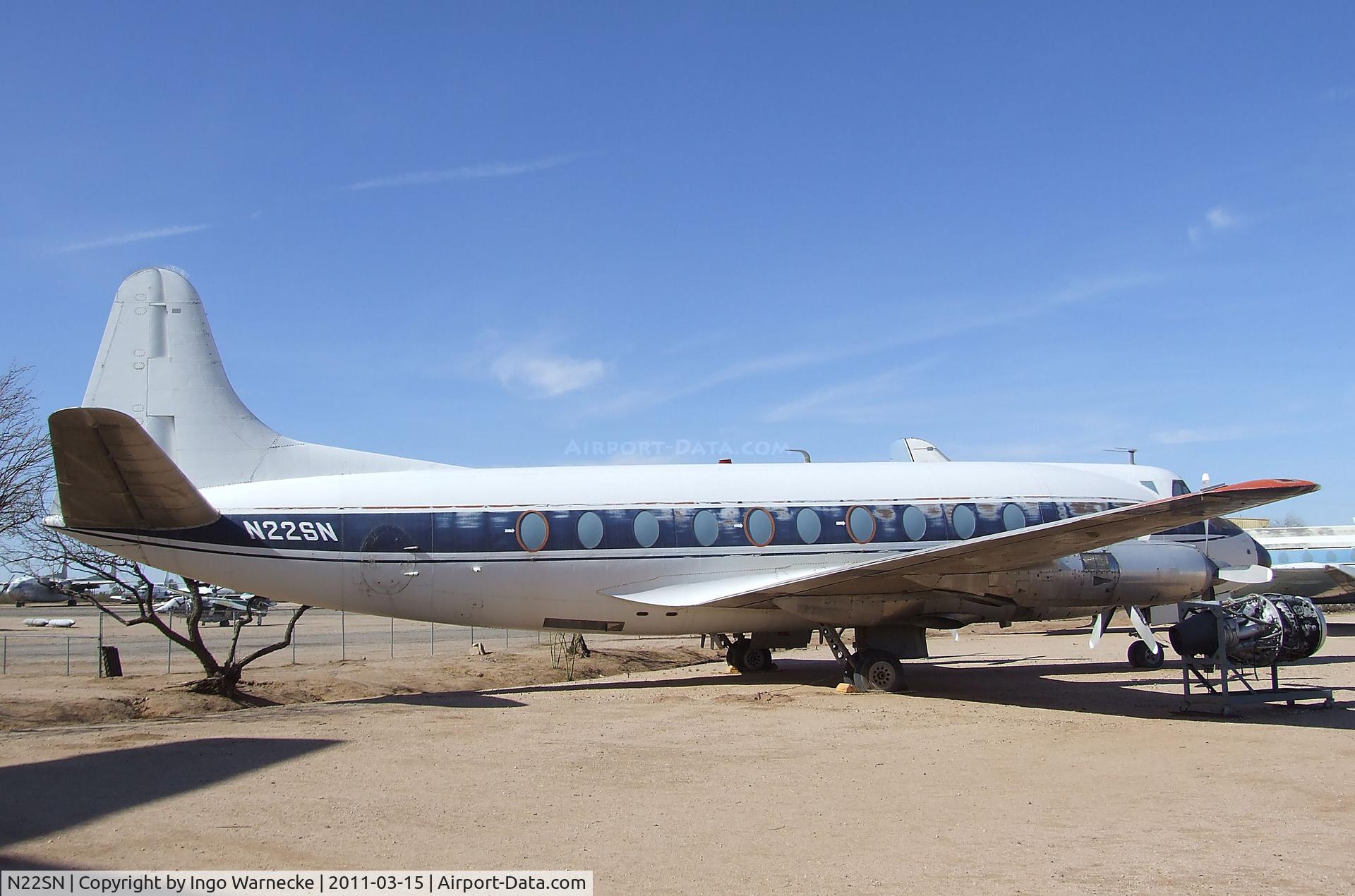 N22SN, 1954 Vickers Viscount 724 C/N 40, Vickers Viscount 744 at the Pima Air & Space Museum, Tucson AZ