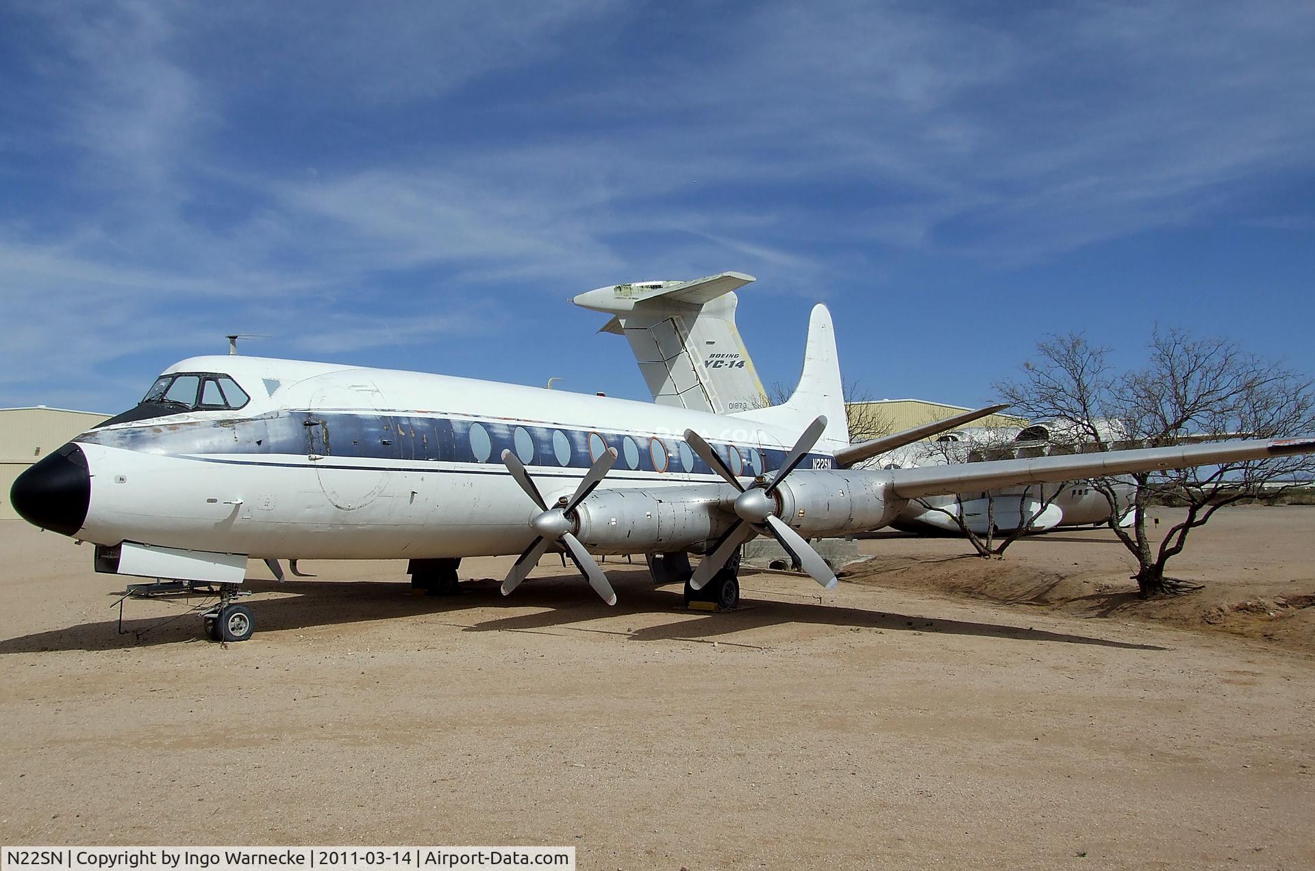 N22SN, 1954 Vickers Viscount 724 C/N 40, Vickers Viscount 744 at the Pima Air & Space Museum, Tucson AZ