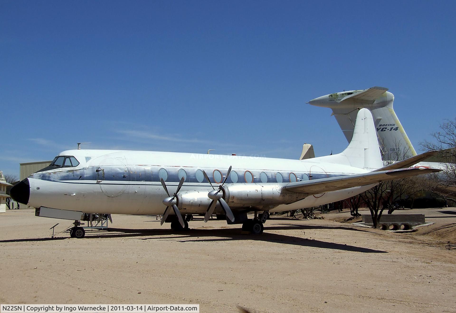 N22SN, 1954 Vickers Viscount 724 C/N 40, Vickers Viscount 744 at the Pima Air & Space Museum, Tucson AZ