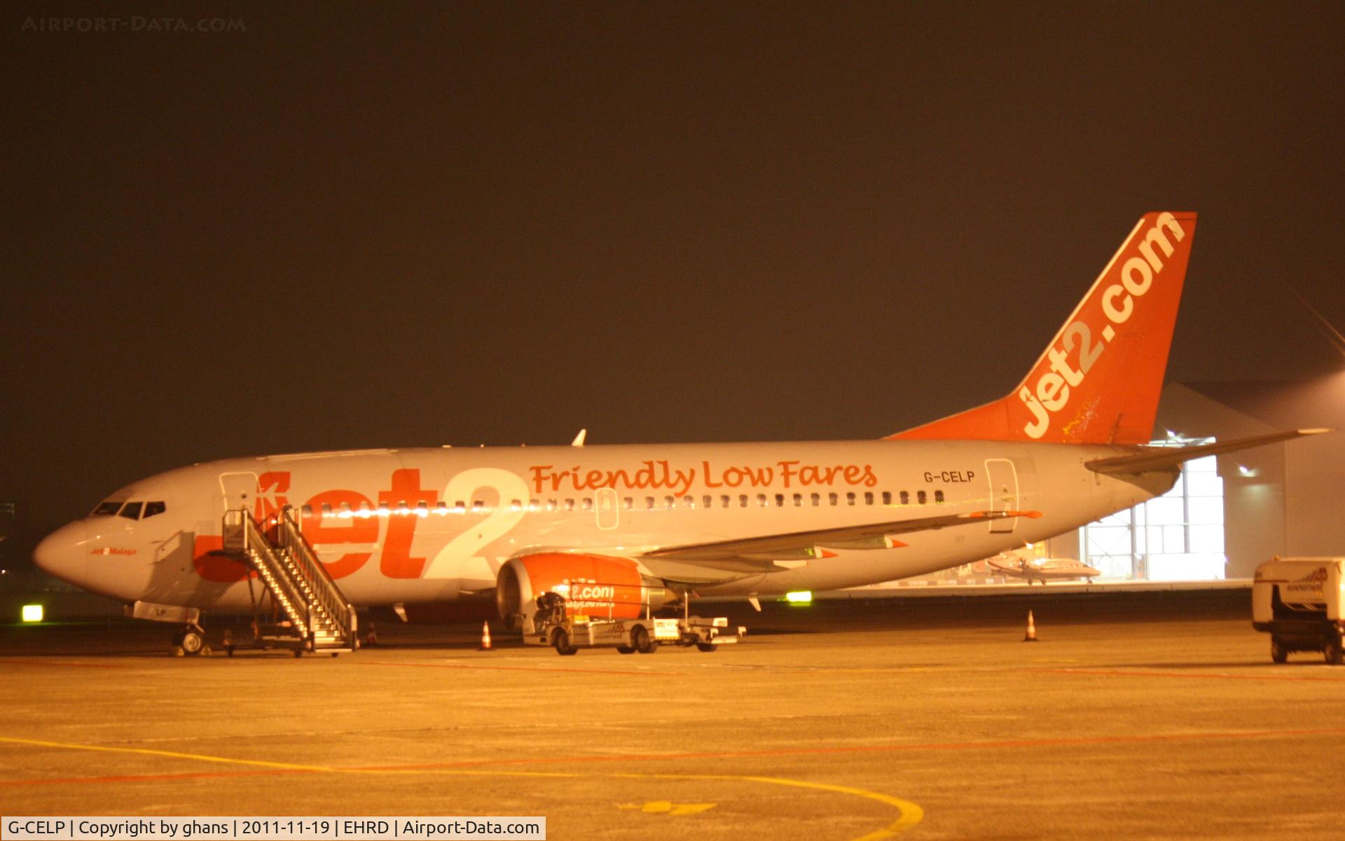 G-CELP, 1986 Boeing 737-330(QC) C/N 23522, Overnight stop