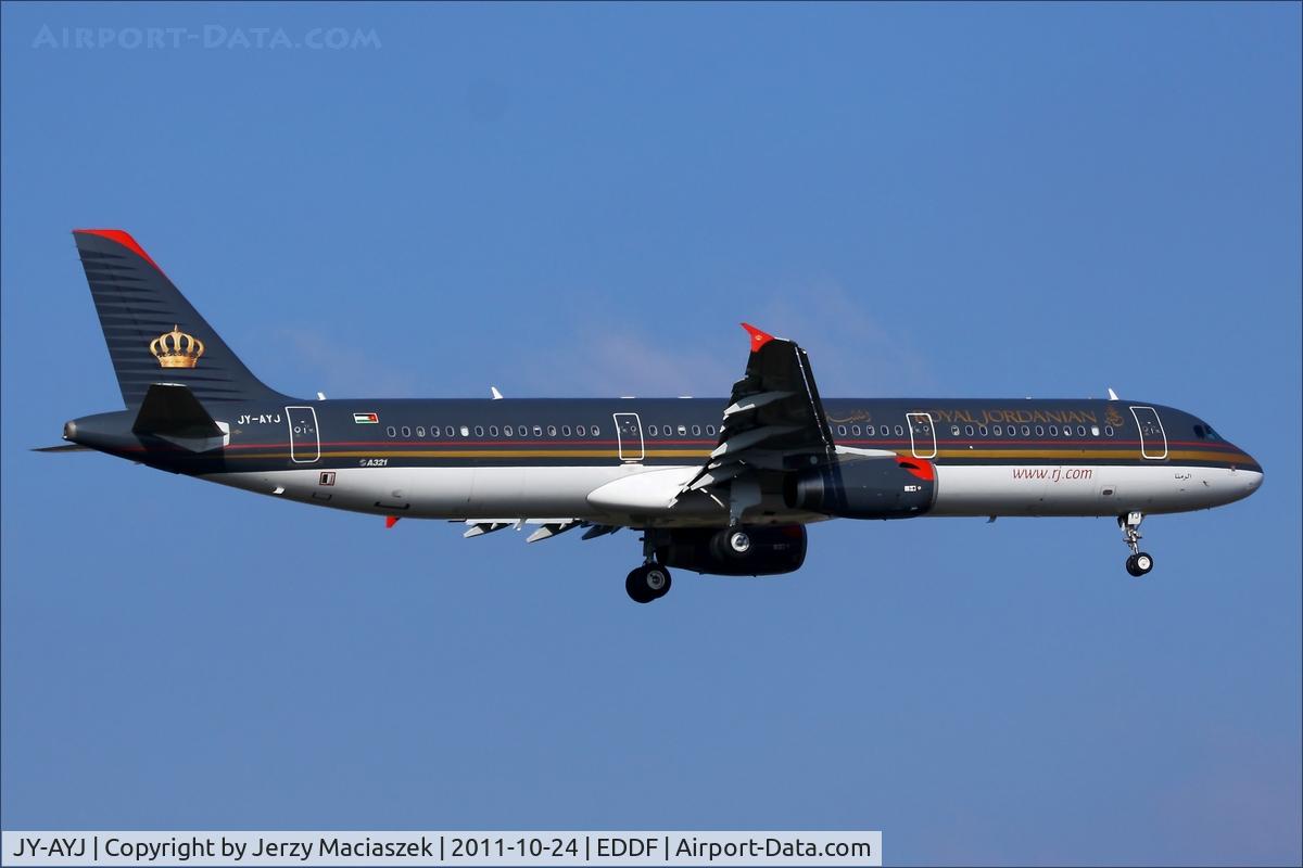 JY-AYJ, 2008 Airbus A321-231 C/N 3458, Airbus A321-231