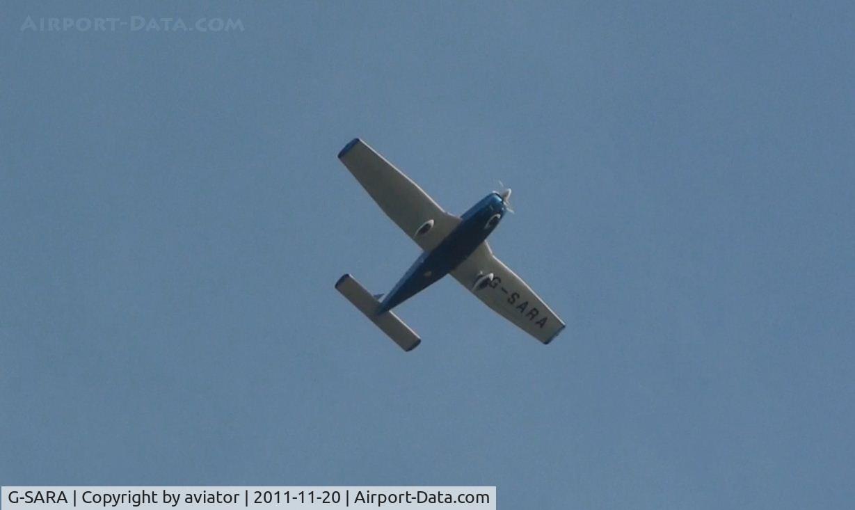 G-SARA, 1979 Piper PA-28-181 Cherokee Archer II C/N 28-7990039, A picture grabbed from a video I took today walking across the Pevensey Levels in East Sussex, U.K.