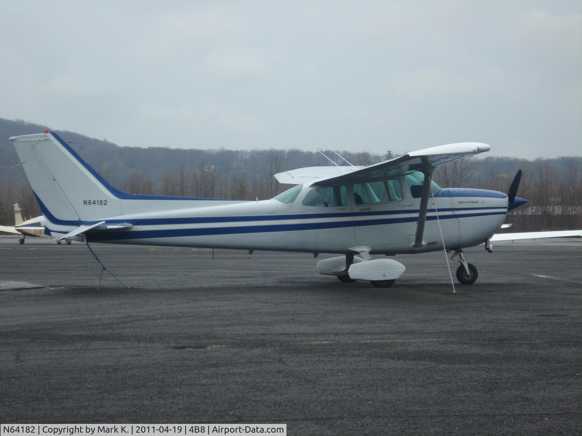 N64182, 1981 Cessna 172P C/N 17275530, Cessna N64182 parked at Robertson Field.