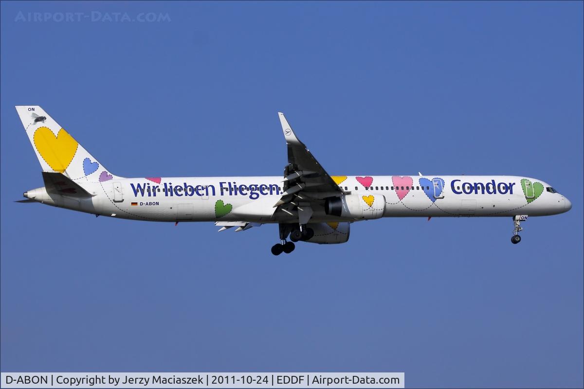 D-ABON, 2000 Boeing 757-330 C/N 29023, Boeing 757-330