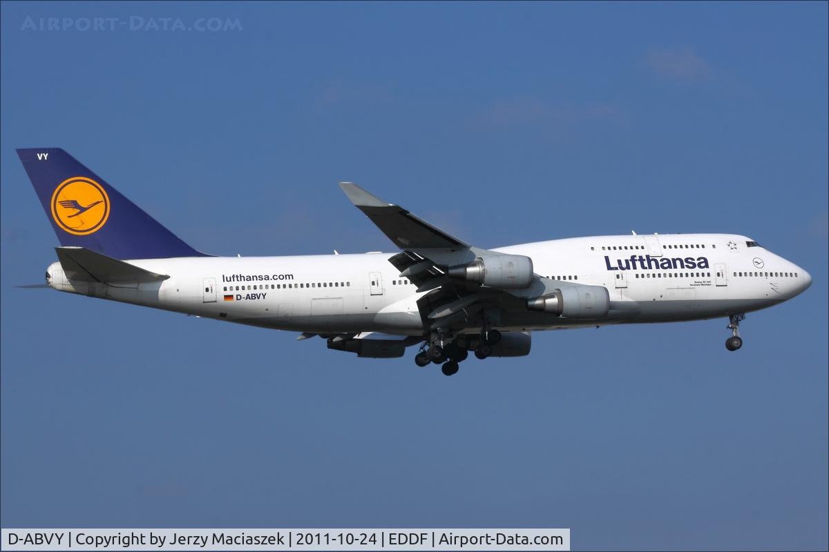 D-ABVY, 2000 Boeing 747-430 C/N 29869, Boeing 747-430