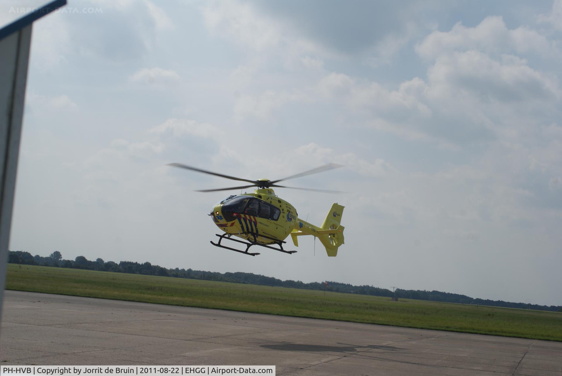 PH-HVB, 2009 Eurocopter EC-135T-2+ C/N 0811, The Lifeliner 4 at Eelde Airport for the daily refuel.