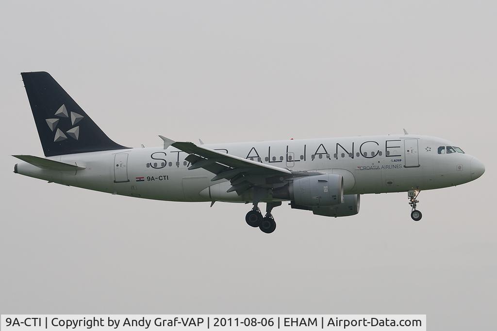9A-CTI, 1999 Airbus A319-112 C/N 1029, Croatia Airlines A319