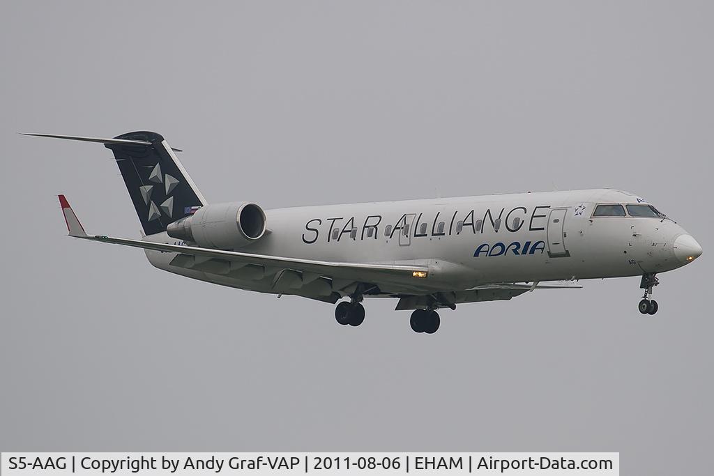 S5-AAG, 2000 Canadair CRJ-200LR (CL-600-2B19) C/N 7384, Adria Airways CRJ
