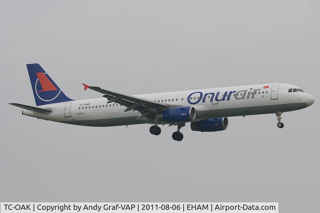 TC-OAK, 1999 Airbus A321-231 C/N 954, Onur Air A321