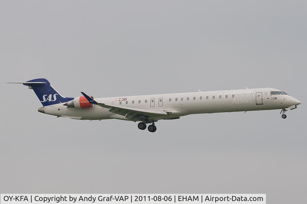 OY-KFA, 2008 Bombardier CRJ-900 (CL-600-2D24) C/N 15206, Scandinavian Airlines CRJ900