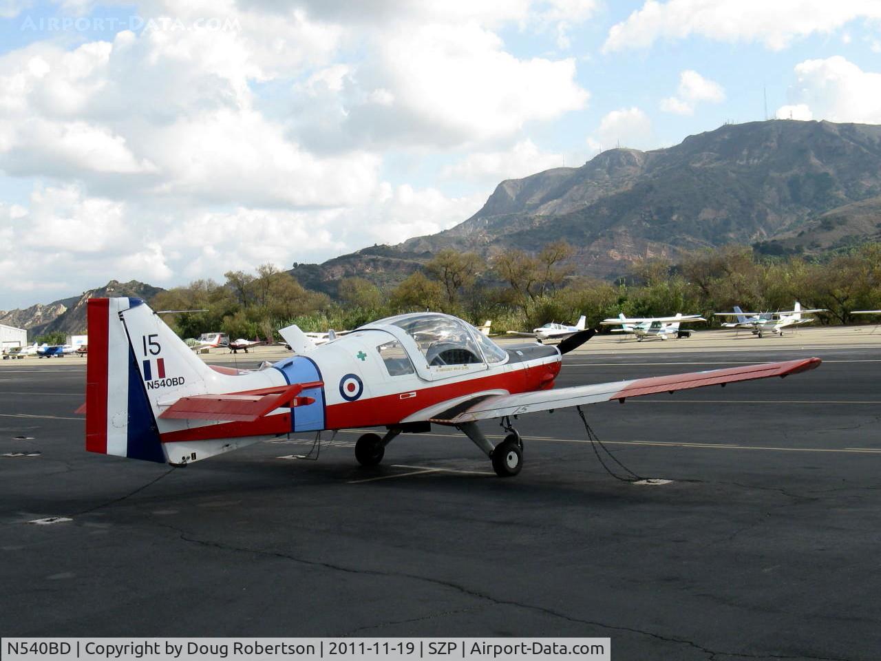 N540BD, 1973 Scottish Aviation Bulldog T.1 C/N BH120/232, 1973 Scottish Aviation BULLDOG Mdl 120/121, Lycoming IO-540-A1B6D 200 Hp