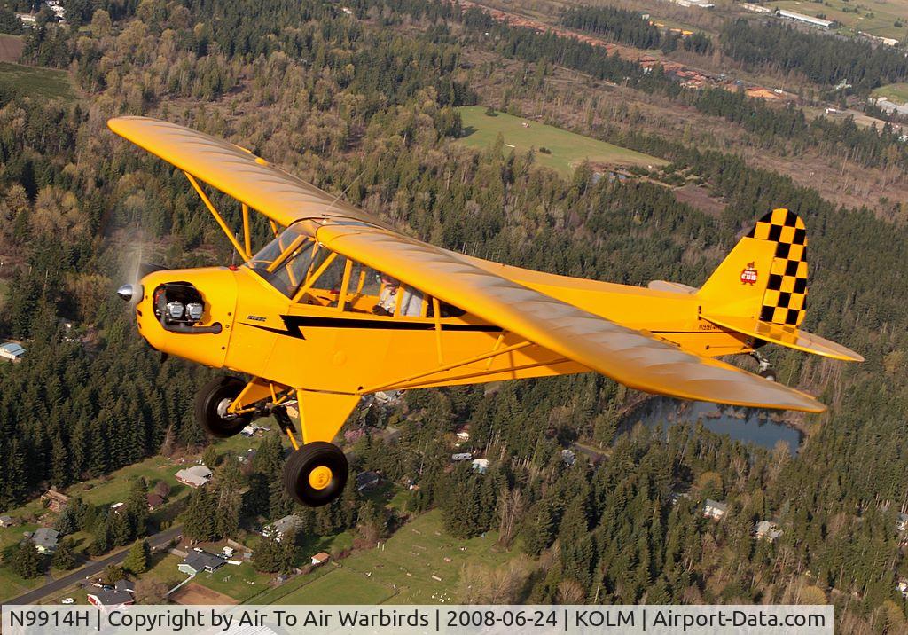 N9914H, 1946 Piper J3C-65 Cub C/N 14940, South of Olympia, WA